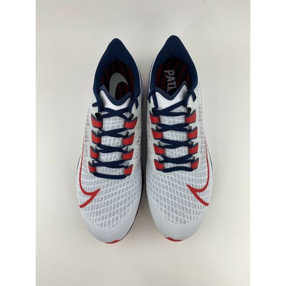 Nike Air Zoom Pegasus 37 New England Patriots Men's Sneakers Shoe NFL - Picture 9 of 12